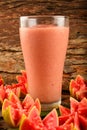 Organic tropical guava fruits juice