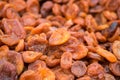 Organic uzbek dried apricots sold on local farmers market Royalty Free Stock Photo