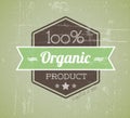 Organic vector retro vintage grunge label
