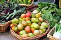 Organic vegetable market in Italy