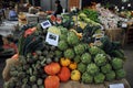 Organic vegetables at the Borough Market in London, Uk