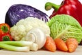 Organic Vegetables Isolated on White Background Royalty Free Stock Photo
