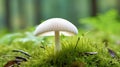 organic view champignon mushroom Royalty Free Stock Photo