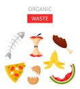 Organic waste vector illustration.