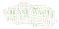 Organic Waste word cloud. Royalty Free Stock Photo