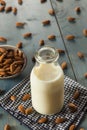 Organic White Almond Milk Royalty Free Stock Photo