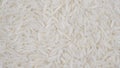 Organic white raw jasmine- basmati rice background, white long seeds. macro closeup. as picture backdrop or background pattern Royalty Free Stock Photo