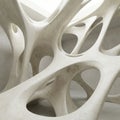Organic White Sculptural Interior Structure Royalty Free Stock Photo