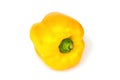 Organic yellow bell pepper isolated