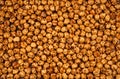 Organic yellow chickpeas. For texture or background.