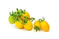 Organic yellow grape tomato Royalty Free Stock Photo