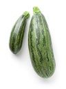 Organic Zucchini Isolated Over White Background Royalty Free Stock Photo