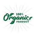 Organicl product design template. Vector and illustration. Royalty Free Stock Photo