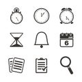 Organiser icon sets Royalty Free Stock Photo