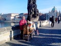 Organist on Charles Bridge, Prague, Czech Republic