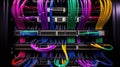 organization cabling network Royalty Free Stock Photo