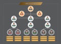 Organization Chart Infographics Royalty Free Stock Photo