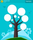 Organization chart tree concept. Vector illustration Royalty Free Stock Photo