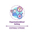 Organization and goal setting concept icon Royalty Free Stock Photo