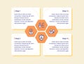 organization infographic diagram four step structure creative shield brainstorming for banner template fyer poster presentation