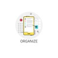 Organize Application Organizer Cell Smart Phone Icon