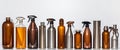 Organize and Clean with Brown Spray Bottles