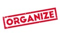 Organize rubber stamp