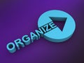 organize word on purple