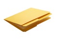 Organize your files with this cheerful yellow folder for professional results Royalty Free Stock Photo