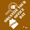 Organize Your Home Office Day Royalty Free Stock Photo