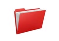 Organize your important documents with this vibrant red file folder Royalty Free Stock Photo