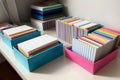 Organized Chaos Capturing the Beauty of Index Cards.AI Generated