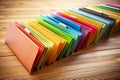 Organized Chaos or Productive Disarray A Desk Full of File Folders Panoramic View
