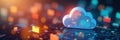 Organized cloud files in folders, digital workspace , backup, management, organization