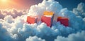 Organized digital folders in cloud environment , interface, data center, file system