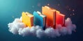 Organized digital folders in cloud environment , structure, secure storage, online backup