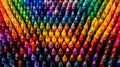 Organized display of colored markers