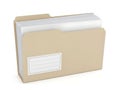 Organized file folder with paper documents Royalty Free Stock Photo