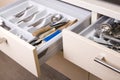 Organized Kitchen Drawer Royalty Free Stock Photo