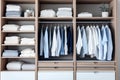 organized space for proper and convenient storage of clothes and things waste reduction