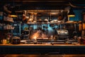 An Organized and Well-Equipped Restaurant Kitchen, The interior