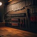 Organized Workshop Tool Wall Royalty Free Stock Photo