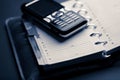 Organizer and mobile phone Royalty Free Stock Photo