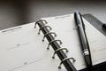 Organizer with a Pen Royalty Free Stock Photo