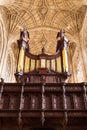 Organs and Ceilings of Kings College Chapel Royalty Free Stock Photo