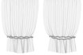 Organza curtains isolated