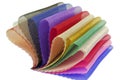 Organza fabric sampler Royalty Free Stock Photo