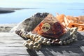 An Orgonite Crystal Healing Pyramid Close Up