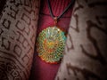 Orgonite on a lady chest