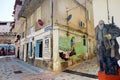 ORGOSOLO, ITALY - MAY 21, 2014: Wall paintings